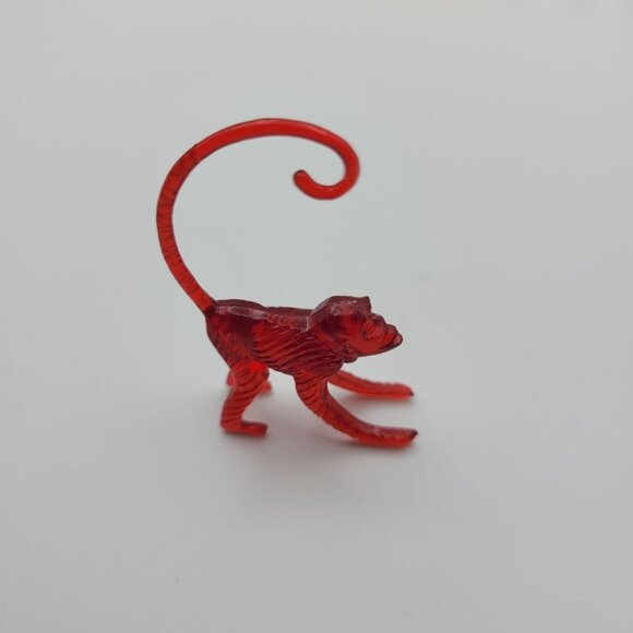 Vintage Cocktail Hanger Marker Zoo Animals 1960s Nron Pink Elephant Monkeys Mix - Picture 6 of 14
